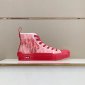 Replica Dior B23 High 'Dior Oblique - Red' Sneakers