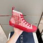 Replica Dior B23 High 'Dior Oblique - Red' Sneakers