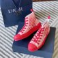 Replica Dior B23 High 'Dior Oblique - Red' Sneakers