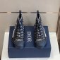 Replica Dior Shoes  Low-Top Dior Sneakers White And Gray Oblique Canva