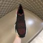Replica Fendi Men's Flow Knit Low-Top Sneakers - Black Red