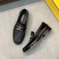 Replica Fendi Men's O-Lock Loafers - Tabacco