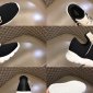 Replica Alexander McQueen Men, Tread Slick platform sneakers, Black and white