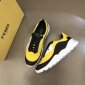 Replica Fendi Yellow Printed Sock Sneakers