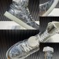 Replica Gary Majdell Sport Men's Shiny Multiple Colors Liquid Metallic High Top Lace-Up Casual Sneakers