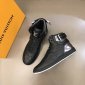 Replica LOUIS VUITTON Rivoli Sneaker Boot Monogram Eclipse