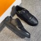 Replica MONCLER COLLECTION Neue York Low Top Trainers male Black