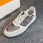 Replica Louis Vuitton Monogram Unisex Street Style Plain Leather Logo Sneakers