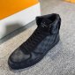 Replica Louis Vuitton Rivoli Sneaker Graphite Damier