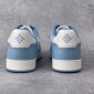 Replica Amiri Men's Skeleton Leather Low-Top Sneakers - Baby Blue