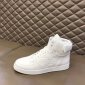 Replica LOUIS VUITTON Calfskin Monogram Rivoli High Top Sneakers