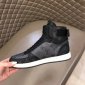 Replica LOUIS VUITTON Rivoli Sneaker Boot Monogram Eclipse