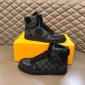 Replica LOUIS VUITTON Rivoli Sneaker Boot Monogram Eclipse