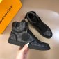 Replica LOUIS VUITTON Rivoli Sneaker Boot Monogram Eclipse