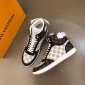 Replica LOUIS VUITTON Rivoli Sneaker Boot Monogram Eclipse