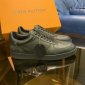 Replica Louis Vuitton Monogram Unisex Street Style Plain Leather Logo Sneakers