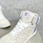 Replica LOUIS VUITTON Calfskin Monogram Rivoli High Top Sneakers