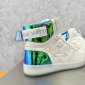 Replica LOUIS VUITTON Calfskin Monogram Rivoli High Top Sneakers