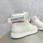 Replica LOUIS VUITTON Calfskin Monogram Rivoli High Top Sneakers LV