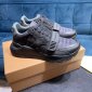 Replica NIB Burberry Ramsey Check Men's Dark Charcoal Sneakers