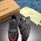Replica Burberry Men's Ramsey Check Sneakers - Black