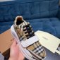 Replica Burberry Vintage Check and Leather Sneakers