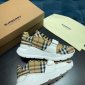 Replica Burberry Vintage Check and Leather Sneakers