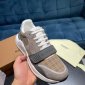 Replica Burberry Nova Check Leather Sneakers Athletic Shoes Women's