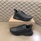 Replica Burberry Unisex Quilted Leather Classic Sneakers-Black