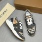 Replica Burberry Tan & Grey Ramsey Sneaker