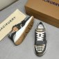 Replica Burberry Tan & Grey Ramsey Sneaker