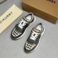 Replica Burberry Tan & Grey Ramsey Sneaker