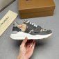 Replica Burberry Tan & Grey Ramsey Sneaker