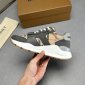 Replica Burberry Tan & Grey Ramsey Sneaker