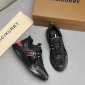 Replica burberry Sean 5 Low Top Sneaker in Black/Bright Red at Nordstrom