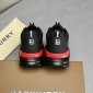 Replica burberry Sean 5 Low Top Sneaker in Black/Bright Red at Nordstrom