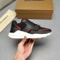 Replica Burberry - Vintage Check chunky sneakers - men - Calf Leather/Rubber/FabricFabric