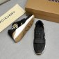 Replica Burberry Women's Ramsey Check & Leather Low-Top Sneakers - Black