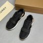 Replica Burberry Women's Ramsey Check & Leather Low-Top Sneakers - Black