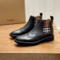 Replica Church's Highland Grain Chelsea Boot Brogue, Uomo, Black