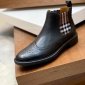 Replica Church's Highland Grain Chelsea Boot Brogue, Uomo, Black