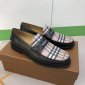 Replica burberry Croftwood Check Leather Penny Loafer in Black at Nordstrom