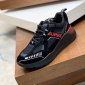 Replica burberry Sean Low Top Sneaker in Black/Bright Red at Nordstrom