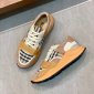 Replica Burberry Vintage Check, Suede and Leather Sneakers