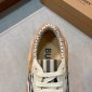 Replica Burberry Vintage Check, Suede and Leather Sneakers