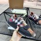 Replica Burberry - Regis chunky sneakers - men - LeatherCotton/Rubber/Leather
