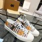 Replica Burberry Vintage Check Cotton Sneakers, Multi-colored