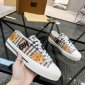 Replica Burberry Vintage Check Cotton Sneakers, Multi-colored