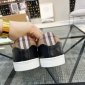 Replica Burberry Leather-Suede Vintage Check Sneakers