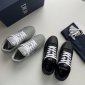 Replica B27 Low-Top Sneaker Black Smooth Calfskin and CD Diamond Canvas | DIOR